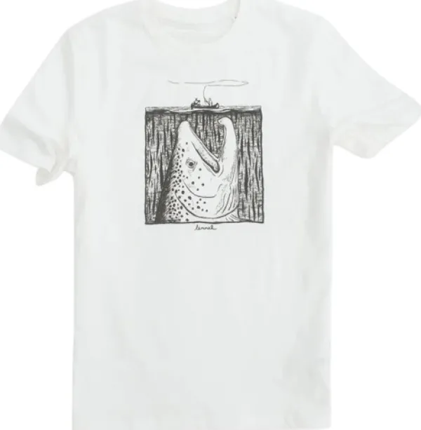 Lemmelkaffe T-Shirt Moby Trout Off White| T-paidat Ja Pikeepaidat