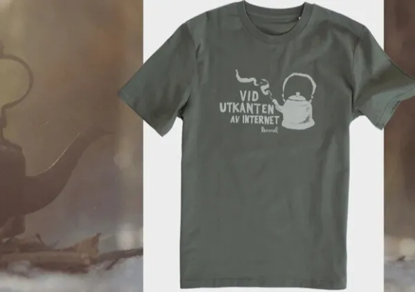 Lemmelkaffe T-paidat Ja Pikeepaidat^T-Shirt Vid Utkanten Khaki Green