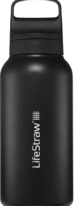 Lifestraw Go 2.0 Stainless Steel 1L vedensuodatin, Black| Vedenpuhdistus