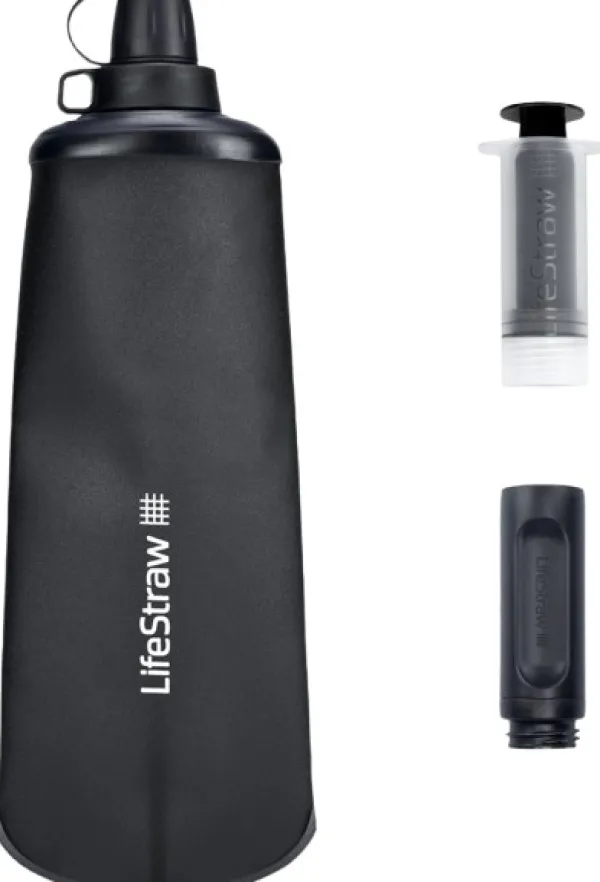Lifestraw Peak Squeeze 1000 ml vedensuodatin, Dark Grey| Vedenpuhdistus