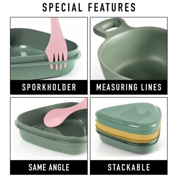 Light My Fire Astiat Ja Ruokailuvälineet^OutDoor MealKit BIO astiasarja, Hazy Blue