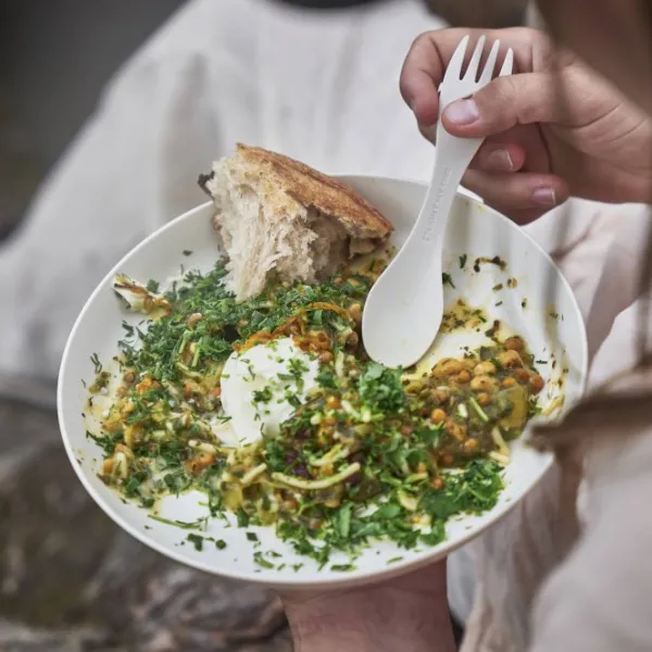 Light My Fire RamenPlate retkilautanen, harmaavihreä| Astiat Ja Ruokailuvälineet