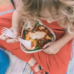 Light My Fire Spork Little BIO 2-pack Sandy Green / Dusty Pink| Astiat Ja Ruokailuvälineet