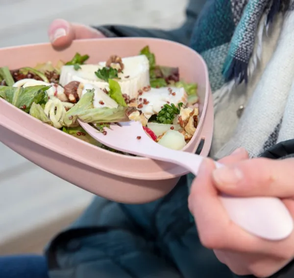 Light My Fire Spork Medium BIO 2-pack Sandy Green / Dusty Pink| Astiat Ja Ruokailuvälineet