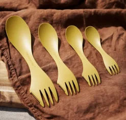 Light My Fire Spork Medium BIO 2-pack Rusty Orange / Slaty Black| Astiat Ja Ruokailuvälineet