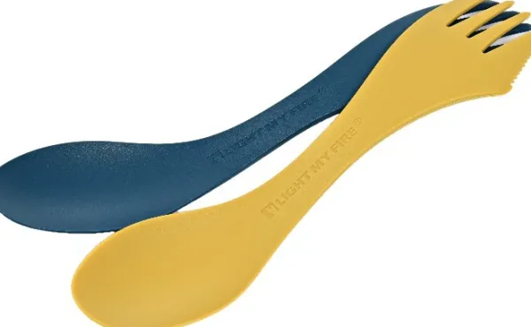 Light My Fire Preppaus Ja Varustautuminen^Spork Original BIO 2-pack Musty Yellow / Hazy Blue