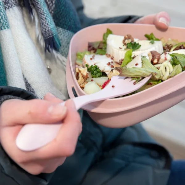 Light My Fire Preppaus Ja Varustautuminen^Spork Original BIO 2-pack Musty Yellow / Hazy Blue