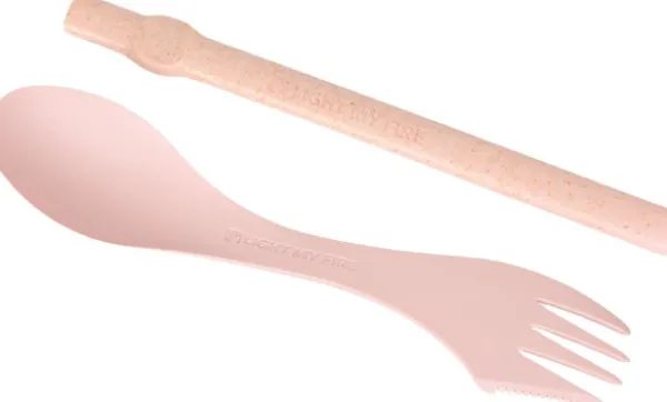 Light My Fire Spork´n Straw BIO Dusty Pink| Astiat Ja Ruokailuvälineet