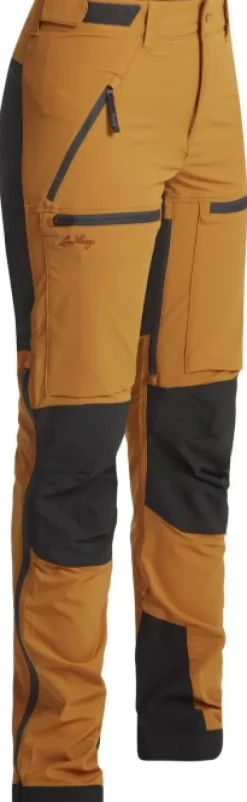 Lundhags Askro Pro Pant naisten housut, Gold/Charcoal| Retkeilyhousut