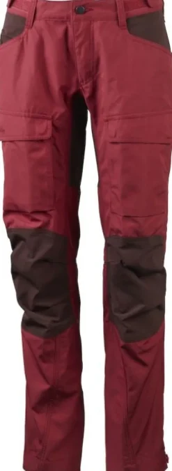 Lundhags Authentic II -naisten ulkoiluhousut ruskeanpunainen / ruskea| Retkeilyhousut