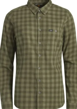 Lundhags Ekren LS Shirt naisten kauluspaita, Clover| Flanelli- Ja Kauluspaidat