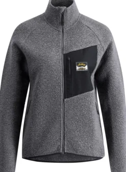 Lundhags Flok Wool Pile naisten takki, Granite| Hupparit, Fleecet Ja Välipaidat