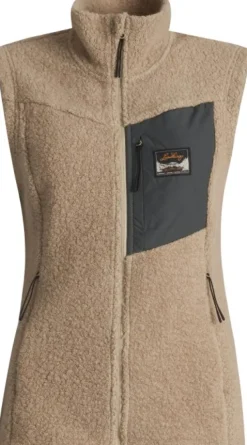 Lundhags Liivit^Flok Wool Pile Vest naisten fleeceliivi, beige