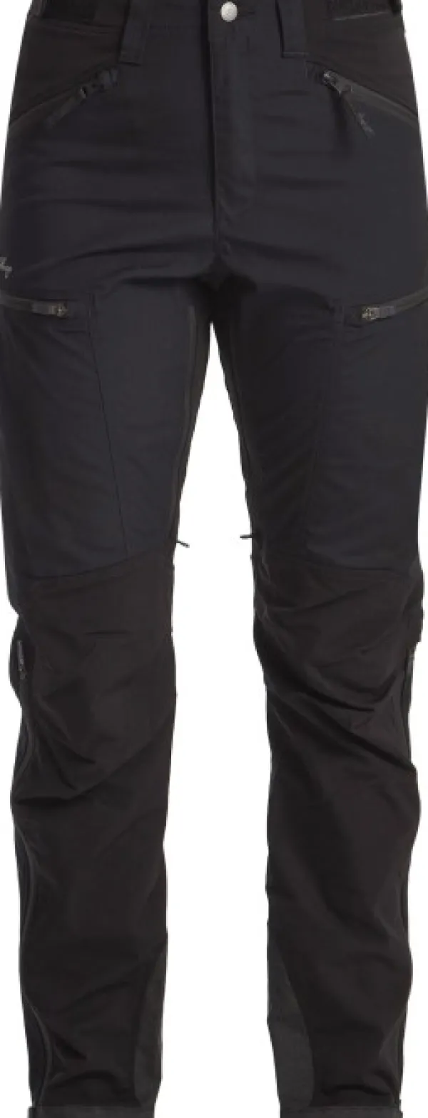 Lundhags Naisten metsästysvaatteet/Naisten Metsästyshousut^Makke High Waist Curved Pant naisten ulkoiluhousut, musta