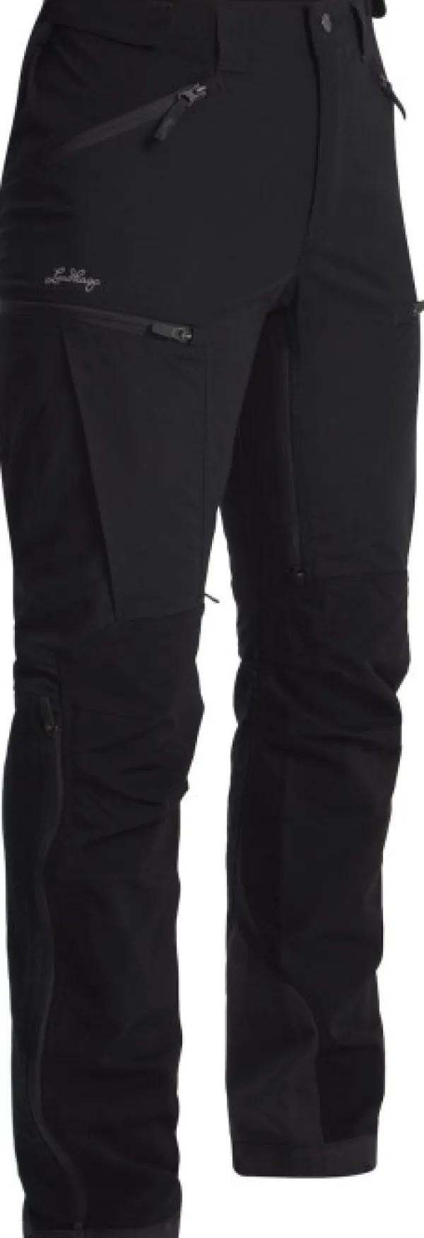 Lundhags Naisten metsästysvaatteet/Naisten Metsästyshousut^Makke High Waist Curved Pant naisten ulkoiluhousut, musta