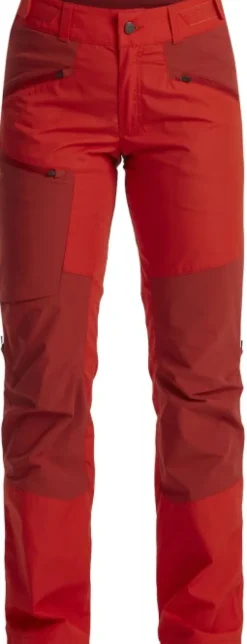 Lundhags Makke LT Pant naisten vaellushousut, punainen| Retkeilyhousut