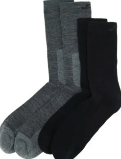 Lundhags Sukat^Merino Trekking Sock Combo Mid sukat, Light Grey Melange/Black