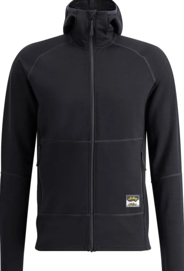 Lundhags Tived Merino Hoodie huppari, Black| Hupparit, Fleecet Ja Välipaidat