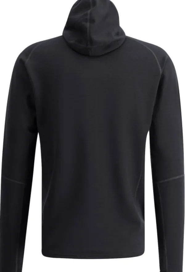 Lundhags Tived Merino Hoodie huppari, Black| Hupparit, Fleecet Ja Välipaidat