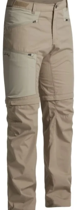 Lundhags Tived Zip-off Pant katkolahjehousut, vaaleanruskea| Shortsit