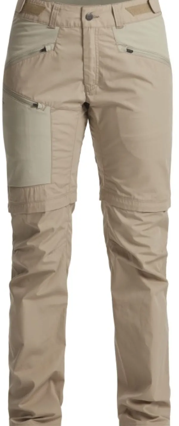 Lundhags Tived Zip-off Pant naisten katkolahjehousut, vaaleanruskea| Shortsit