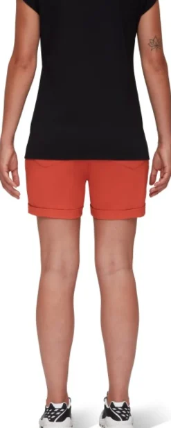 Mammut Shortsit^Runbold Roll Cuff Shorts Women naisten shortsit, punaoranssi