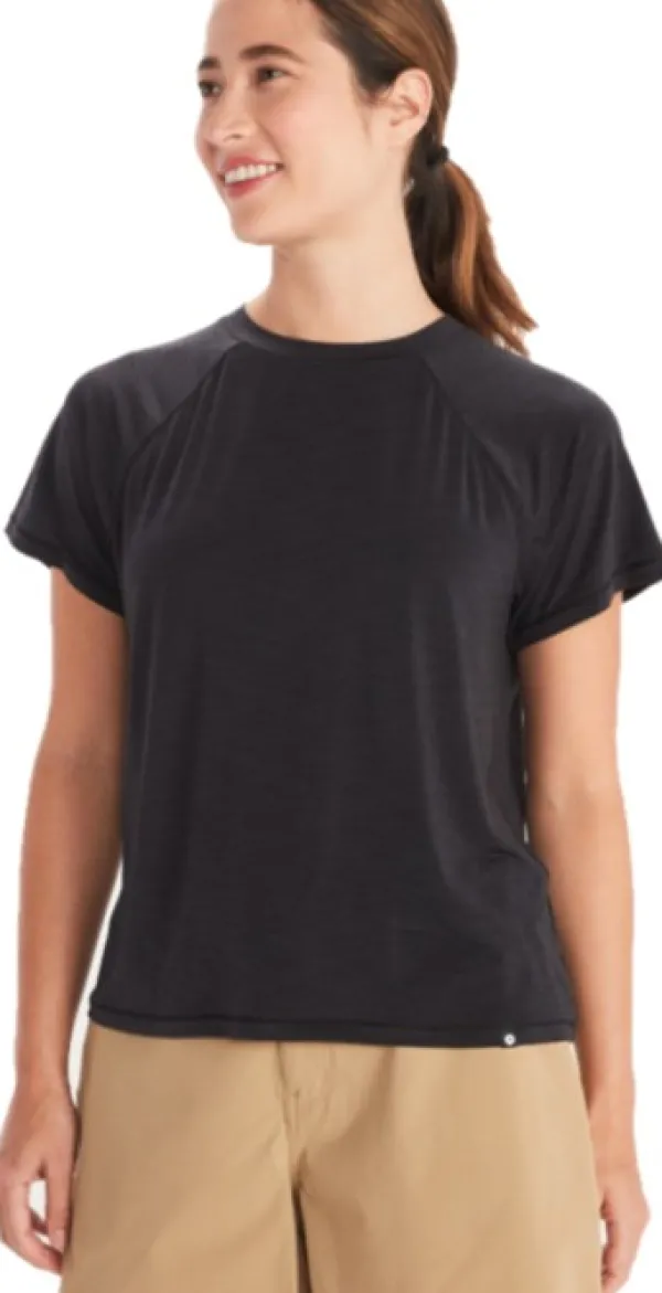 Marmot T-paidat Ja Pikeepaidat^Mariposa SS naisten t-paita, musta