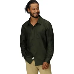 Marmot Flanelli- Ja Kauluspaidat^Men's AirExchange LS Rosin Green