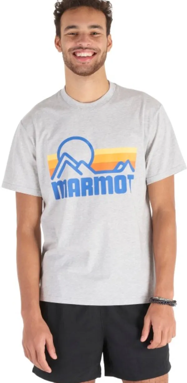 Marmot T-paidat Ja Pikeepaidat^Men's Coastal Tee SS Light Grey Heather