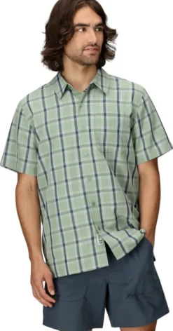 Marmot Flanelli- Ja Kauluspaidat^Men's Eldridge Novelty Classic SS Agate Green Oliver Plaid