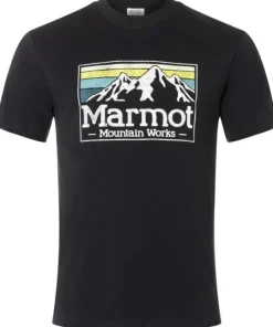 Marmot T-paidat Ja Pikeepaidat^Men's MMW Gradient Tee SS Black