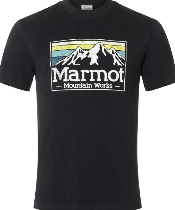 Marmot T-paidat Ja Pikeepaidat^Men's MMW Gradient Tee SS Black