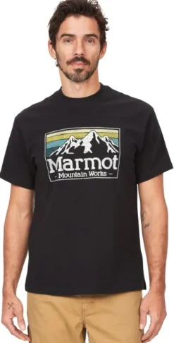 Marmot T-paidat Ja Pikeepaidat^Men's MMW Gradient Tee SS Black