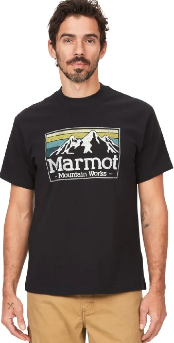 Marmot T-paidat Ja Pikeepaidat^Men's MMW Gradient Tee SS Black