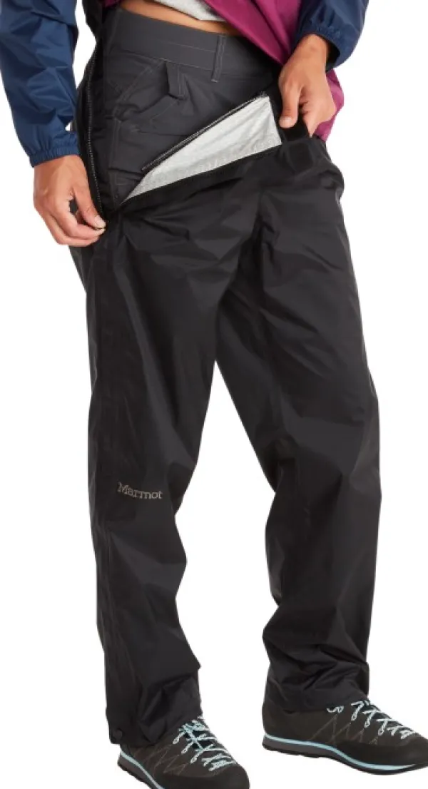 Marmot PreCip Eco Full Zip Pant naisten housut, Black| Sadevaatteet