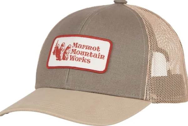 Marmot Retro Trucker Hat Sandbar/Vetiver| Päähineet, huivit ja kaulurit/Lippikset