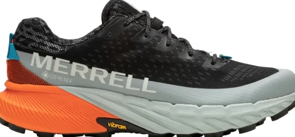 Merrell Agility Peak 5 GTX kengät, Black/Tangerine| Ulkoilukengät