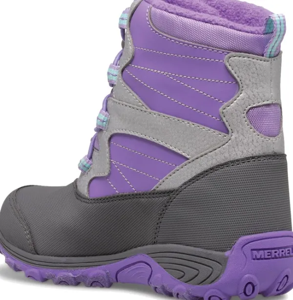 Merrell Kids Outback Snow Boot lasten talvikenkä, violetti/hopea| Lasten Kengät