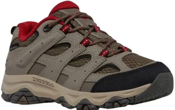 Merrell Moab 3 Low Waterproof Junior/Dam Boulder/Red| Lasten Kengät