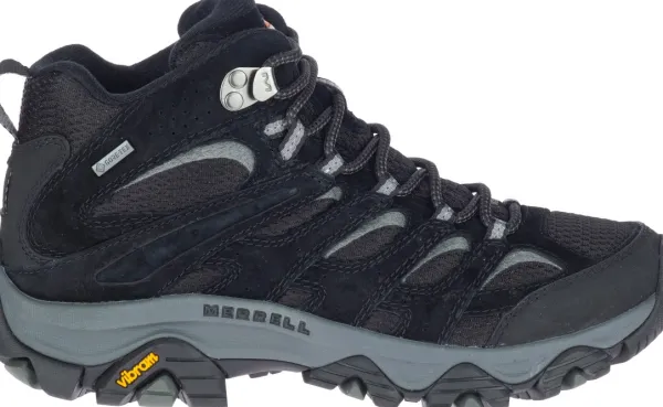 Merrell Ulkoilukengät^Moab 3 Mid GTX naisten vaelluskenkä, musta/harmaa