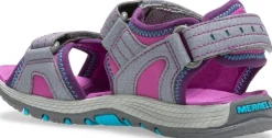 Merrell Lasten Kengät^Panther Sandal 2.0 lasten urheilusandaalit, harmaa/punavioletti