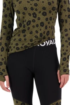 Mons Royale Cascade Merino Flex 200 Legging naisten kerrastohousut, Aoraki Lily| Kerrastohousut