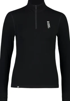Mons Royale Hupparit, Fleecet Ja Välipaidat^Cascade Merino Flex 200 1/4 Zip naisten kerrastopaita, musta