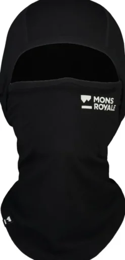 Mons Royale Santa Rosa Merino Flex 200 Balaclava, musta| Päähineet, huivit ja kaulurit/Balaclavat Ja Kasvomaskit