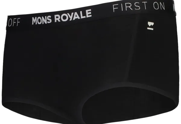 Mons Royale Sylvia Boyleg naisten alushousut, musta| Alusvaatteet