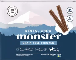 Monster Dog Dental Chew GF hammashoitoherkku kana, S, 28 kpl| Makupalat