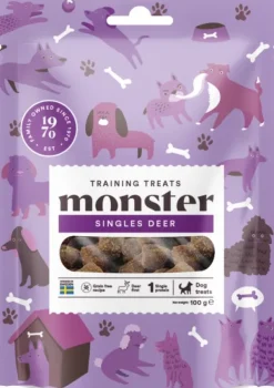 Monster Makupalat^Dog Training koiranherkku peura, 100 g