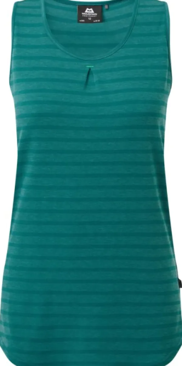 Mountain Equipment Hihattomat Paidat^Equinox Vest naisten hihaton t-paita, Spruce stripe