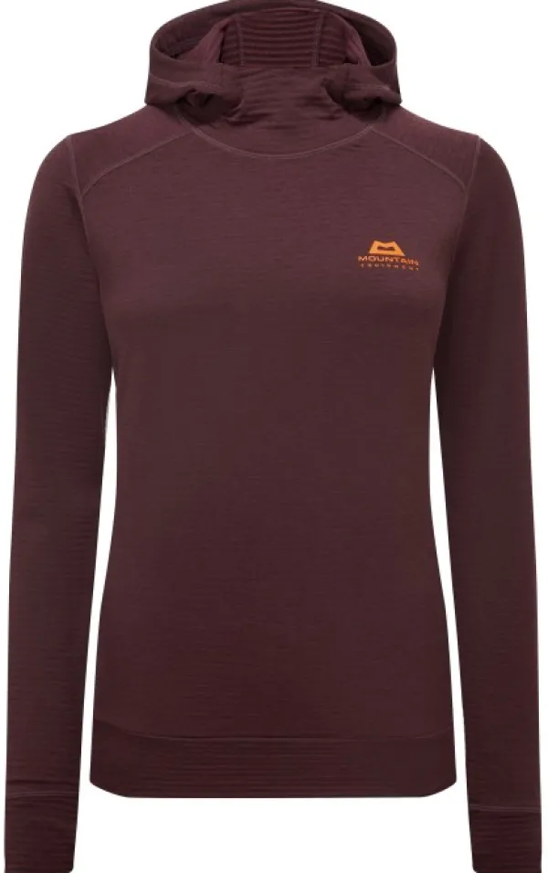 Mountain Equipment Hupparit, Fleecet Ja Välipaidat^Lumiko Hoody naisten fleecetakki, viininpunainen