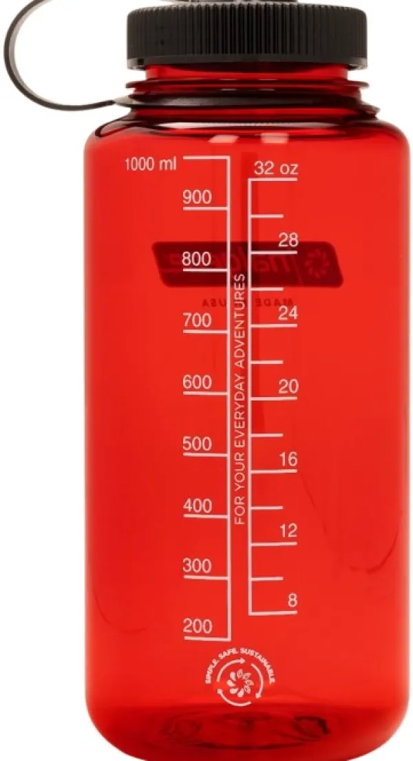 Nalgene Juomapullot^Bottle 1 L Wide Mouth Sustain Red